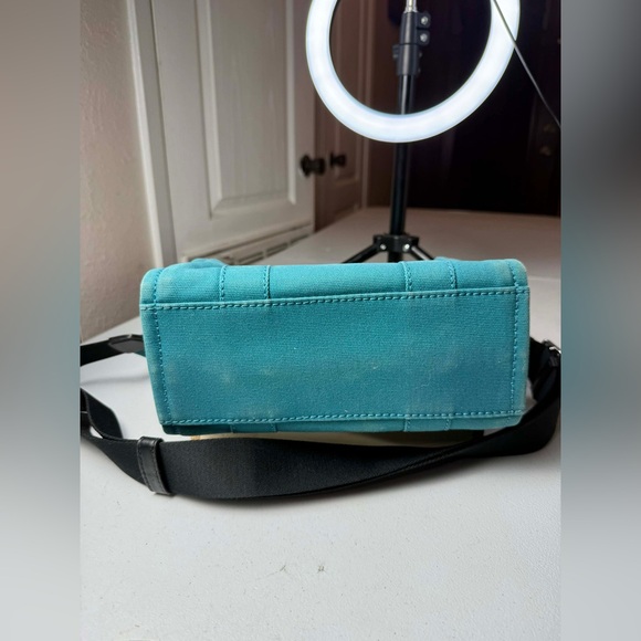 Marc Jacobs Women's The Mini Tote Bag, Wasabi, Green, Blue, Graphic, USED - Picture 10 of 14